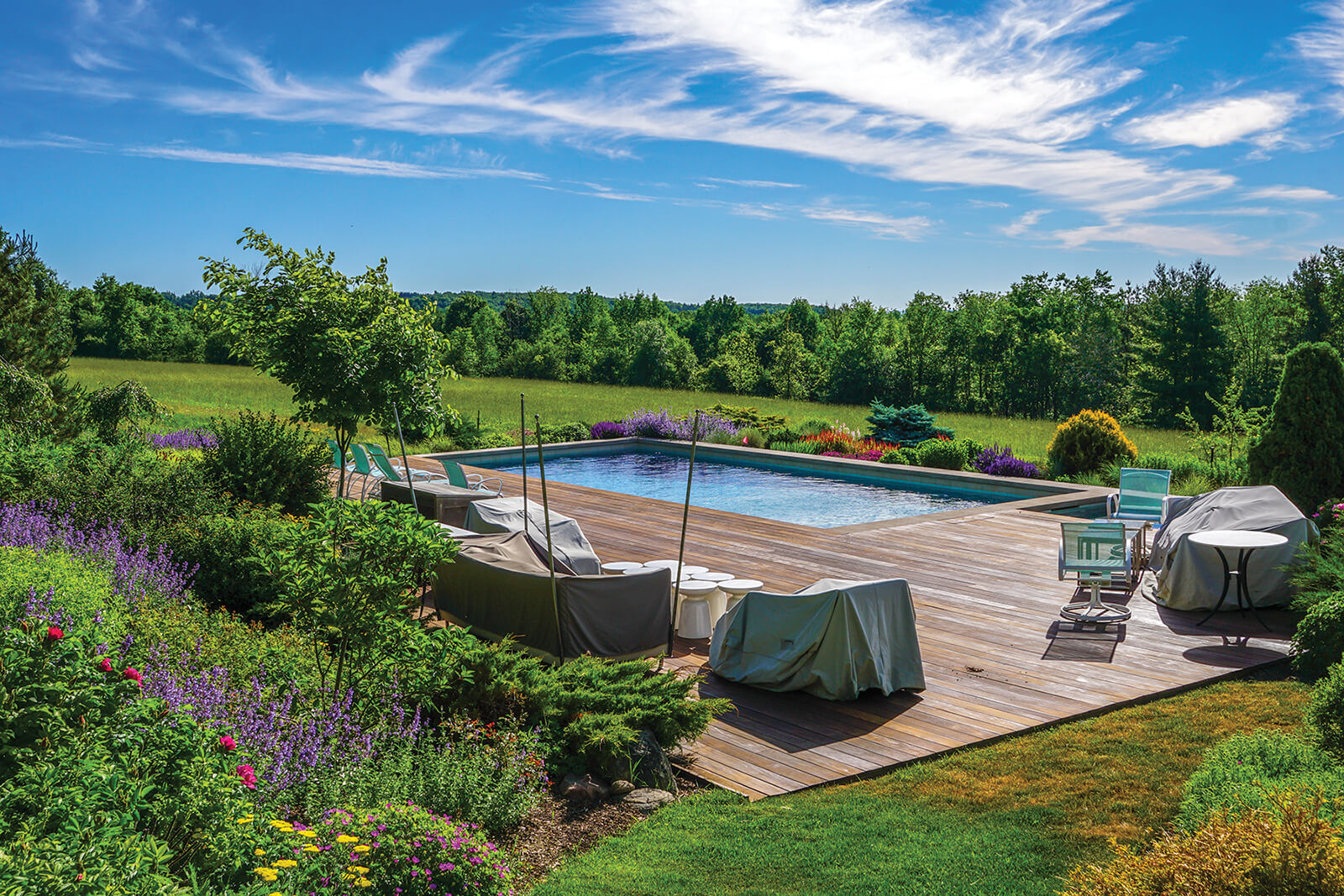 pool in the landscape