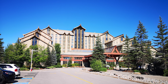 Big resort hotel with blue sky